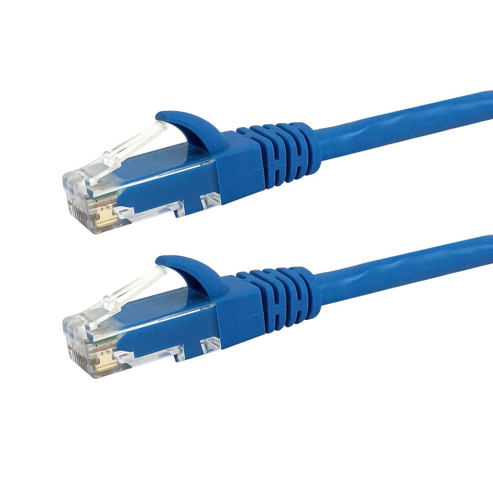 Infinite Cables 5ft Cert. RJ45 Cat5E UTP molded patch cable CMR - Blue