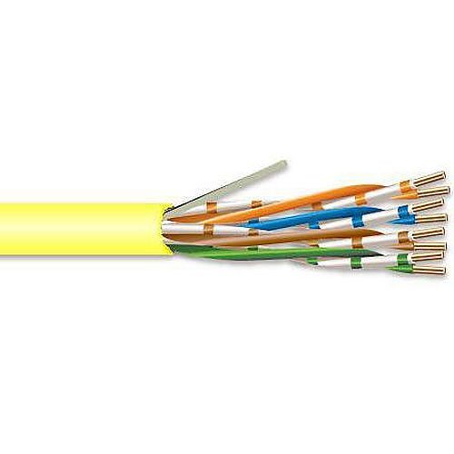 Superior Essex CAT6 Cable Indoor Plenum Yellow 1000FT Pull Box